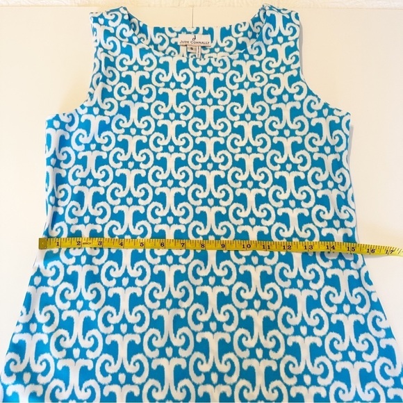 Jude Connally Beth Ikat Knit Dress in Soft Blue and White - Small - Picture 5 of 7